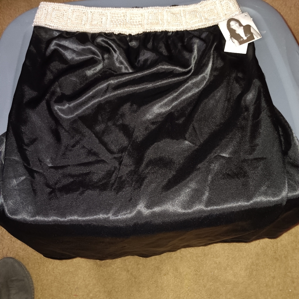Baby Phat emblemmed beaded top 3/4 length skirt BNWT